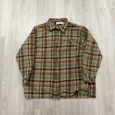 Vintage Fashion Bug Flannel Shirt Womens 18/20W Full Zip Plaid 90s Cottage Cabin