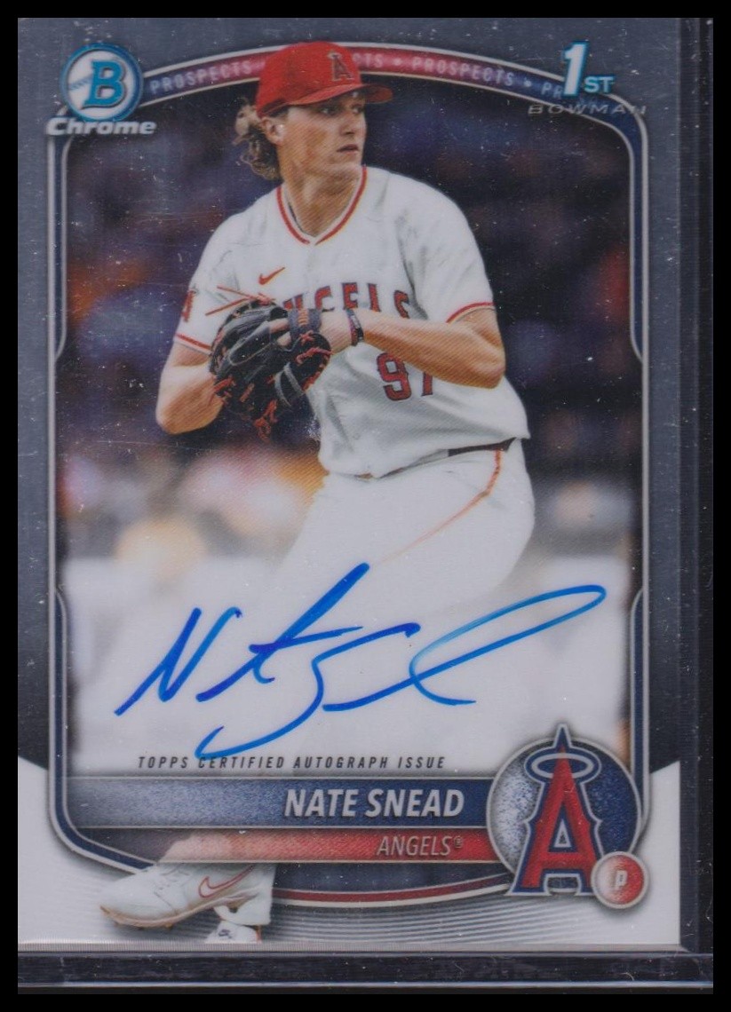 2025 Bowman Draft #CPA-NSN Nate Snead Chrome Prospect Autographs