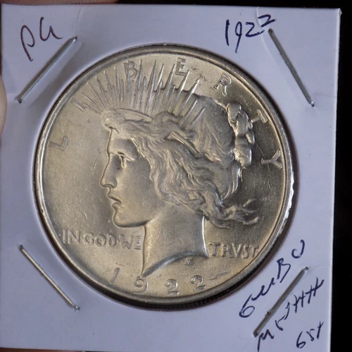 PEACE SILVER DOLLAR 1922 BLAZING BU+++ FROSTY WHITE 90% SILVER DOLLAR