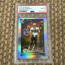 Panini 2025 Donruss Optic Downtown Archie Manning #5 PSA 8 Saints NFL