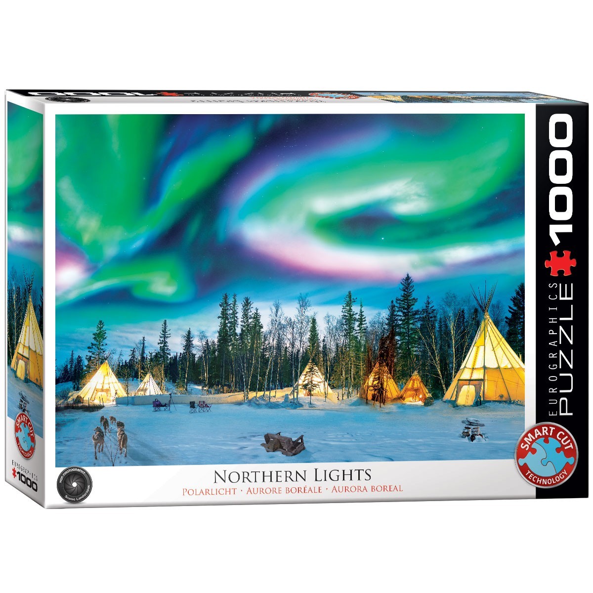 Eurographics Puzzle 6000-5435 - Northern Lights - Yellowknife - 1000 Pieces
