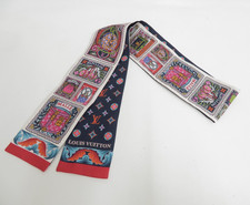 Autentica sciarpa di seta con fascia monogramma LOUIS VUITTON #43685