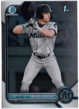 2022 Bowman Chrome Prospects Brady Allen Rookie Card RC #BCP-36 Marlins. rookie card picture