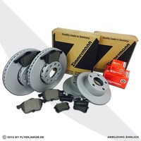 Zimmermann Bremsenset Vorne Hinten Bremsscheiben BremsbeläGe FüR Bmw 3 Compact