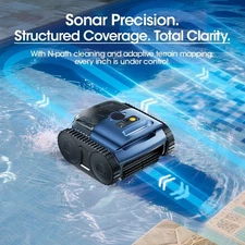 2025 Seauto SAT 25 Cordless Robotic Pool Cleaner Pool Vacuum Wall Climbing Blue