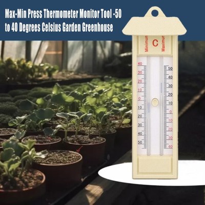 Max Min Gewächshaus Thermometer Garten Indoor Outdoor Gewächshausthermometer