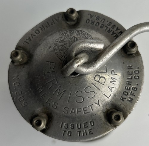 Vtg Koehler Permissible Flame Safety Lamp No 209 Coal Miners Lantern USA - Picture 3 of 10