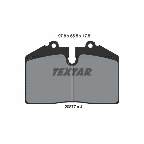 Textar 2087709 Rear Disc Brake Pad Set Fits 1981-1994 Porsche 911 Photo - $13,404