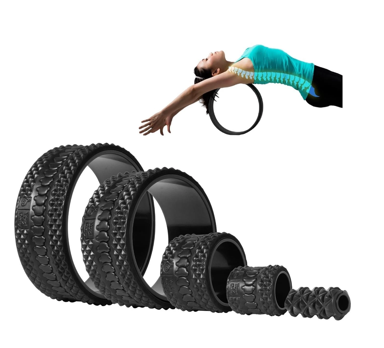 Yoga Wheel Foam Roller Set – Targeted Back & Neck Relief, Lumbar Spine Stretcher
Opens in a new wind