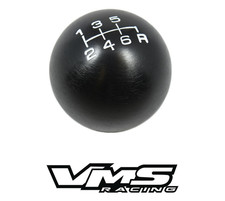 Vms Racing Black Round Billet Gear Lever Shift Knob For Nissan 6 Speed Manual