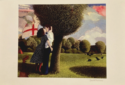 #ad #ad David Inshaw quot;Lovers at Kewquot; signed print GBP 265.00