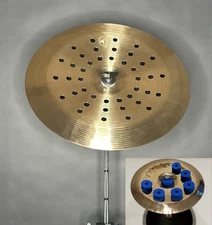 Sonic Sound 16 Inch B20 Holy China Cymbal + 6 FREE BLUE Cymbal Pads.