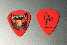 Death Angel Guitar Pick Ted Aguilar Signature Red Skull Tortex 2025 Tour