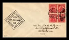 DR JIM STAMPS US COVER SULLIVAN EXPEDITION FDC SCOTT 657 BLOCK OF 4