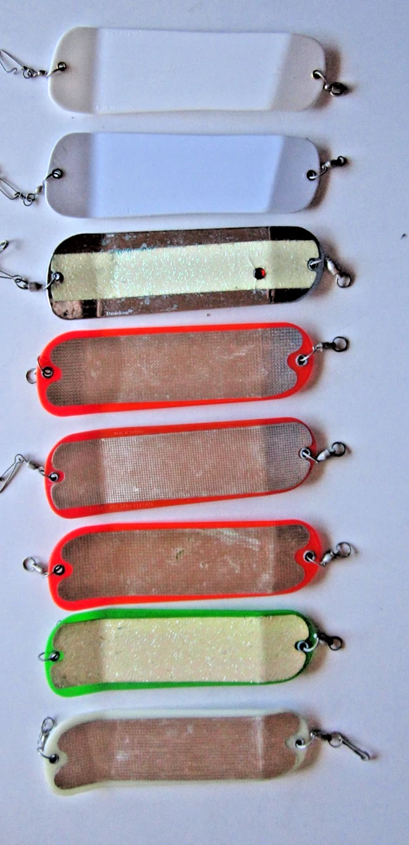 Burke B-3 Trolling Dodger Chrome Poli - Ancien Matériel De Pêche