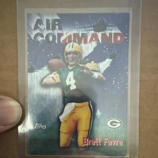 Topps Air Command Brett Favre Season's Best #4 1997 Green Bay Packers Football