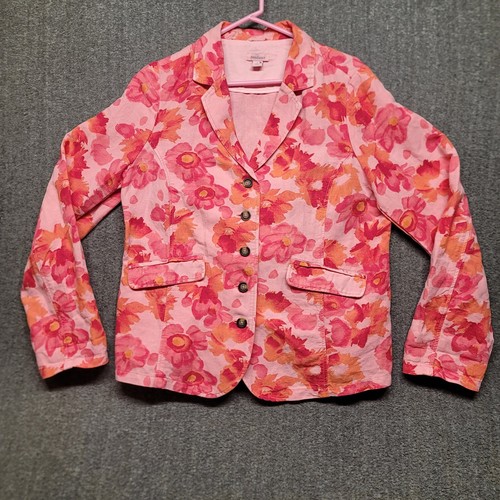 Sundance Blazer Damen Large Sunrise Bloom Floral leichte Leinenmischung