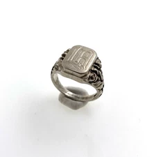 Signet Ring Men Ring - 925 Silver - Size 63 - 8.40 Grams
