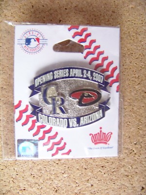 2007 Colorado Rockies Diamondbacks Opening Series lapel pin 