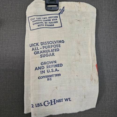 C & H Pure Cane Sugar Bag 2 lb. CA & HI Sugar Refining Corp San Fran VTG 5x8" - Picture 2 of 5