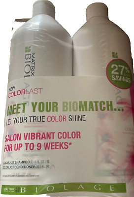 Matrix Biolage COLORLAST Shampoo and Conditioner Set 33.8 Oz~NEW BUY NOW~Limited