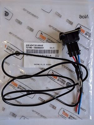 New OEM KIOTI engine stop solenoid 2 pin conversion harness for Mechron CK DK RX