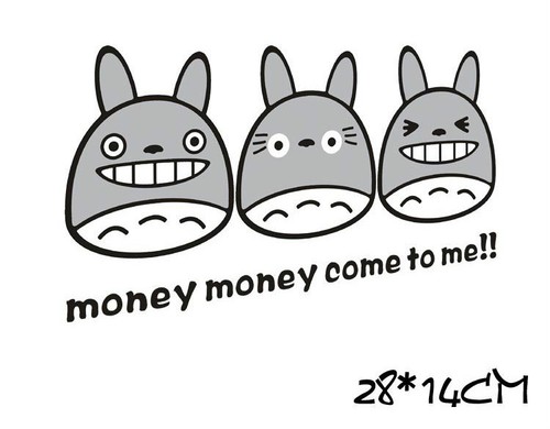 Fun decal/ sticker of cute Totoro GHIBLI for Car/ Window/Glass/ Wall/ Door/ Home - Picture 13 of 20