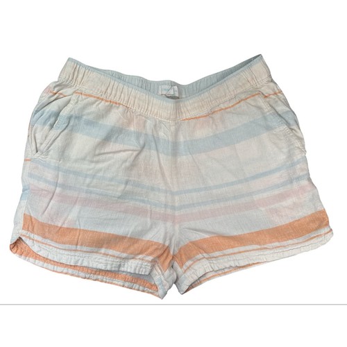 Cynthia Rowley Damen gewebte Sommer gestreifte Freizeitshorts Medium