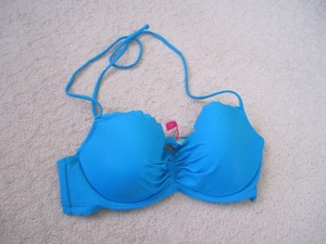 aqua blue bikini top