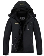 MOERDENG Men's Waterproof Ski Jacket Warm Winter Snow Coat Mountain Windbreaker 