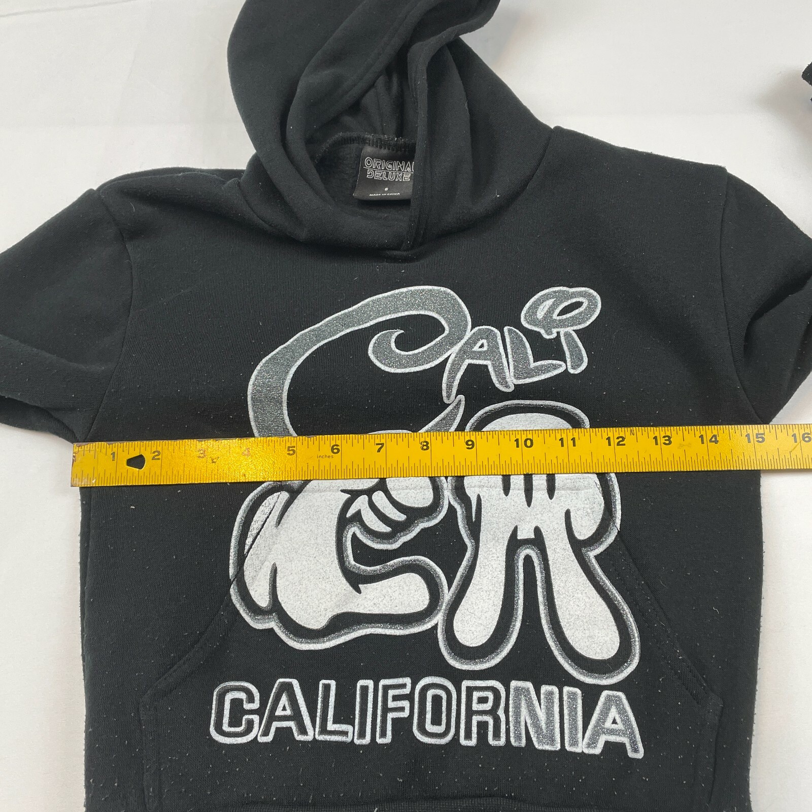 Original Deluxe Kids Youth Unisex Size 6 Black Hoodie Sweatshirt Mickey  Mouse CA | eBay