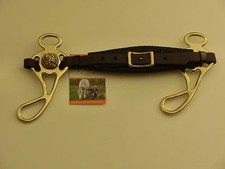 Barock Hackamore DROP BioThane Edelstahl Messing Gebisslos Nasenriemen Gel RHRH