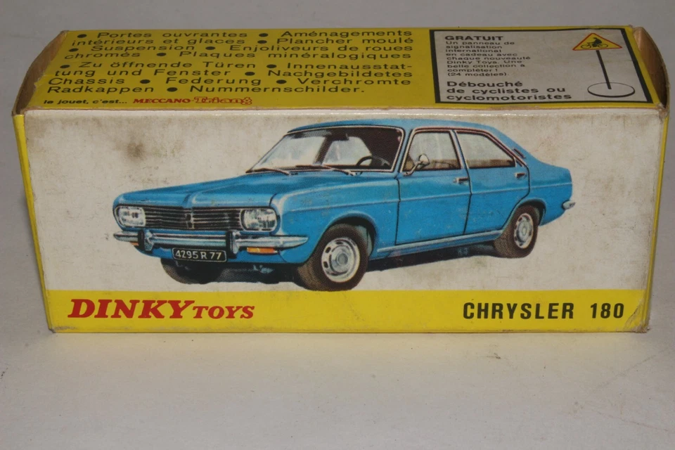 Dinky Toys #1409 Chrysler Modelo 180 Sedán con Caja Original Foto 3 de 4