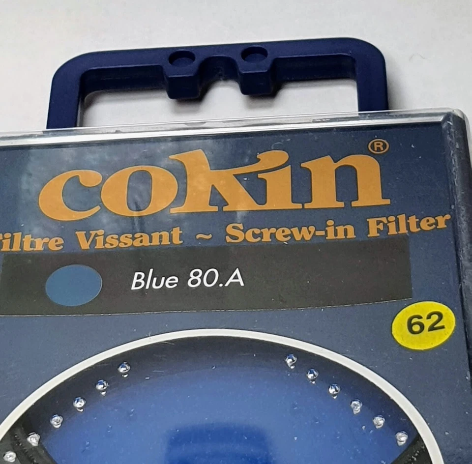 62mm Cokin 80A Blue Glass Lens filter 80 A France Coated 62 mm Camera Color 80-A - Image 2 of 4