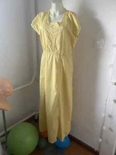 Vintage Yellow Light Dress Sumer Size L Sk2433