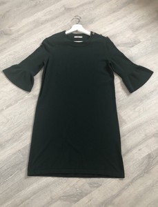 dark green jumper dress