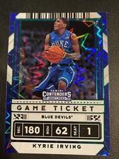 Panini Contenders 2020-21 Kyrie Irving Game Ticket Variation Green Explosion #11