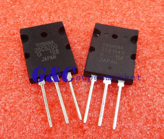 10pair OR 2PCS Transistor TO-3PL 2SA1943-O/2SC5200-O 2SA1943/2SC5200 ...