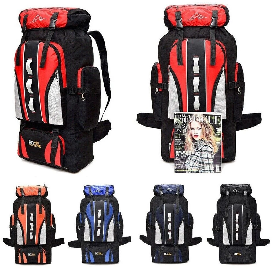 Mochila táctica al aire libre 35L/70L/100L/130L Mochila Camping Senderismo Bolsa Viaje Foto 3 de 4