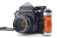    All Late Near MINT   Pentax 67 TTL Finder SMC P 105mm f/2.4 From JAPAN 949A