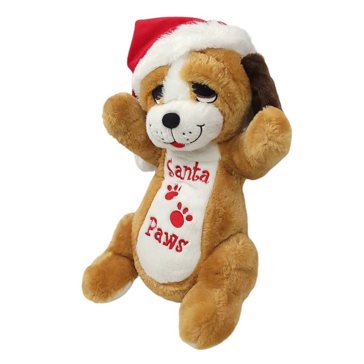 Dan Dee Puppy Dog Plush Santa Paws Hat 17