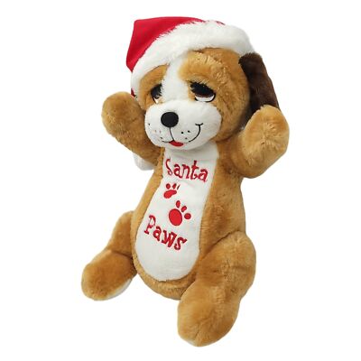 Dan Dee Puppy Dog Plush Santa Paws Hat 17