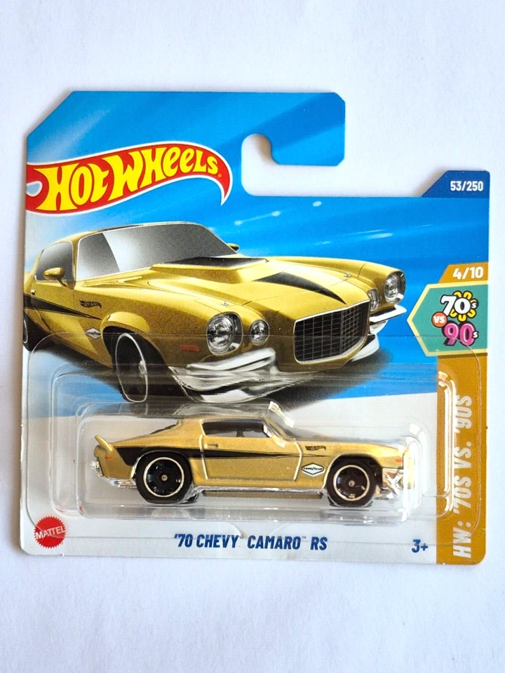 MINIATURE HOT WHEELS 1/64 CHEVROLET CAMARO RS 1970 HW 70S VS 90S 2025 - Photo 1/1