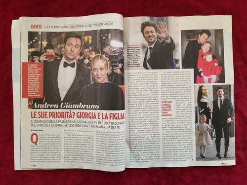 2828 RIVISTA GENTE 2023 4 CHIARA FERRAGNI FEDEZ CLAUDIA CARDINALE MELISSA SATTA - Photo 12 sur 18