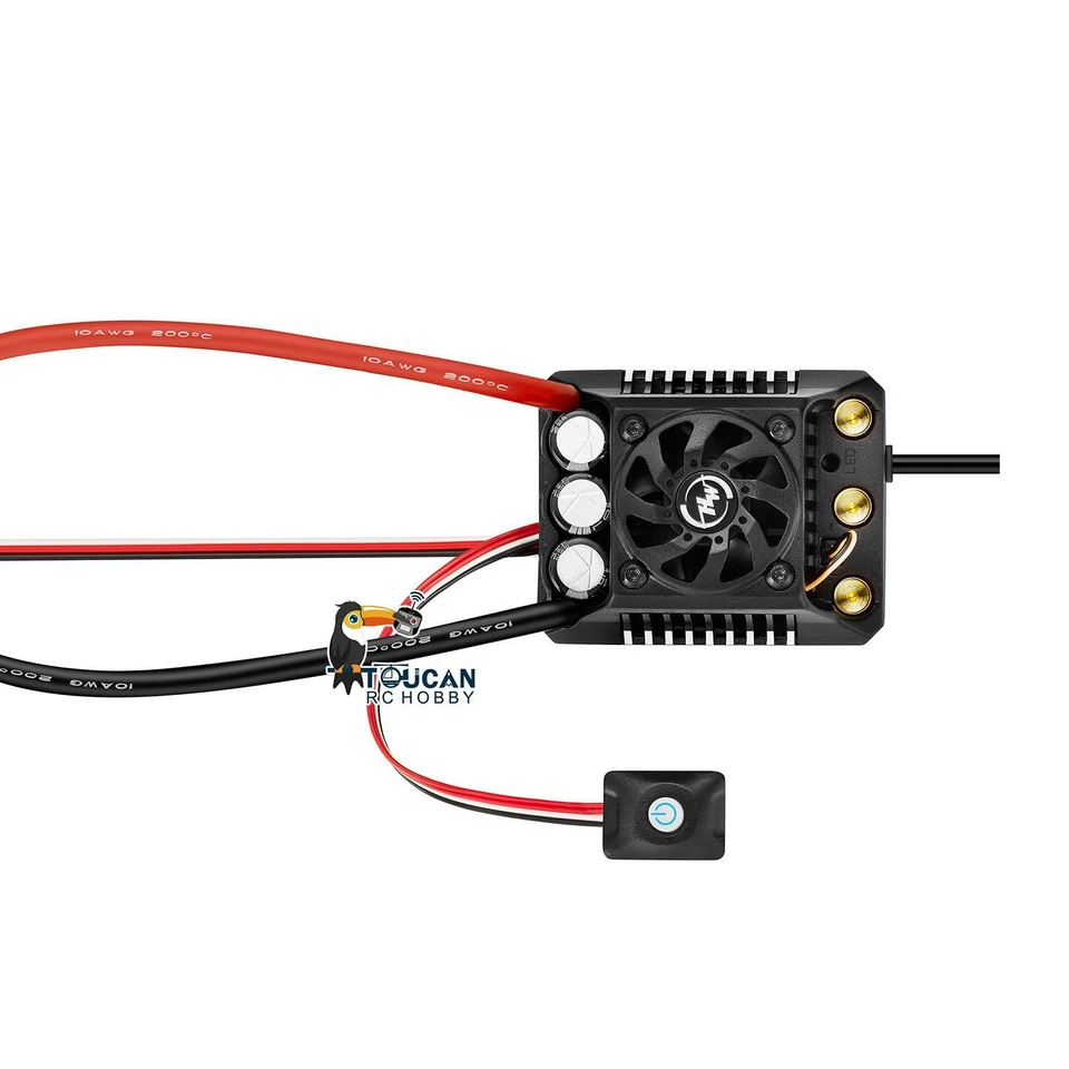 Hobbywing Waterproof Brushless ESC EZRUN MAX6 200A G2 for RC 1/6 1/7 Crawler Car - Image 2 of 4