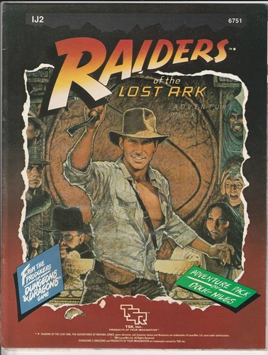 Raiders of the Lost Ark Adventure Pack IJ2 1985 TSR  Indiana Jones