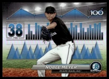 2024 Bowman Chrome Prospects Top 100 Noble Meyer #BTP-38 GS1-2