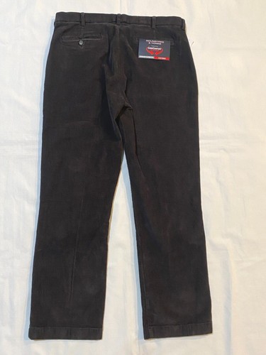 NWT-Round Tree & Yorke Men's Stewart Classic Fit Flat Front Corduroy Pants - Picture 12 of 19