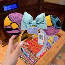 Disney Parks Nightmare Before Christmas Sally Mickey Mouse Ears Headband 2024