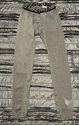 Men s Nike Pro Compression Pants. Grey. Size M